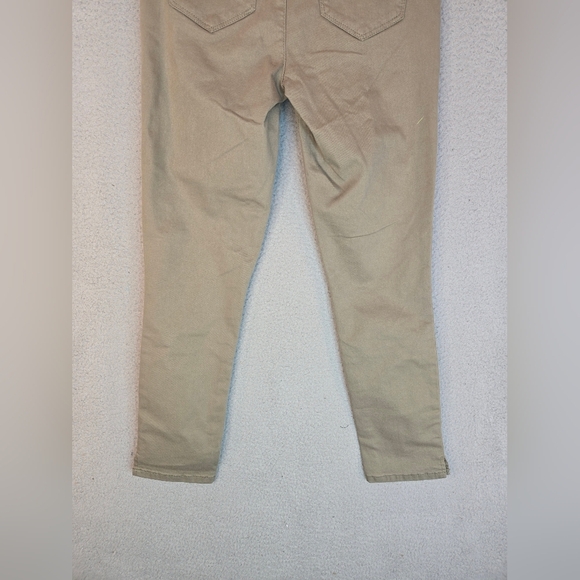 Wit & Wisdom Womens "AB"Solution Pants Sz 0 Green-Tan Ankle Skimmer Casual - Picture 9 of 12